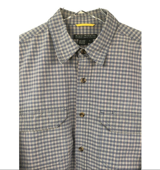 Royal Robbins Button Up Long Sleeve Plaid Shirt