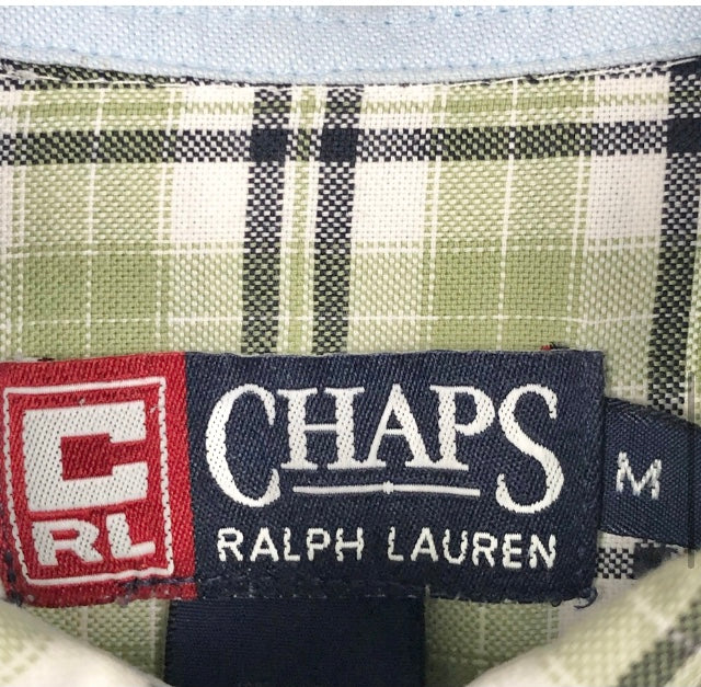 Chaps Ralph Lauren Button Down Plaid Short Sleeve Shirt