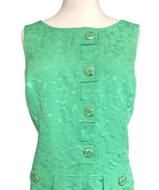 Tahari Asl Green Midi Dress Size 10P