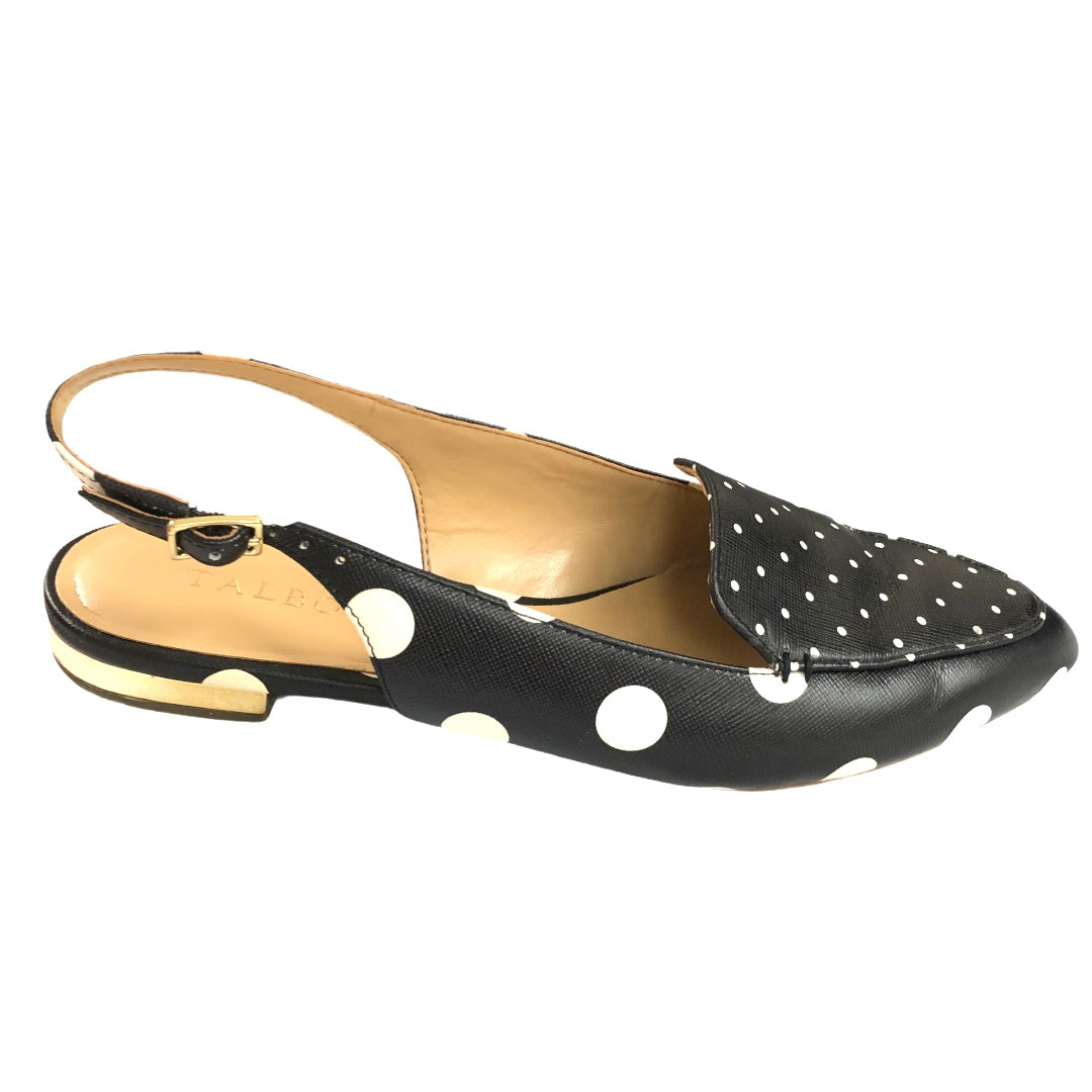 Talbots Leather Polka Dot Slingback Flats