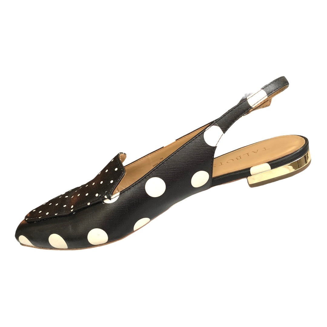 Talbots Leather Polka Dot Slingback Flats