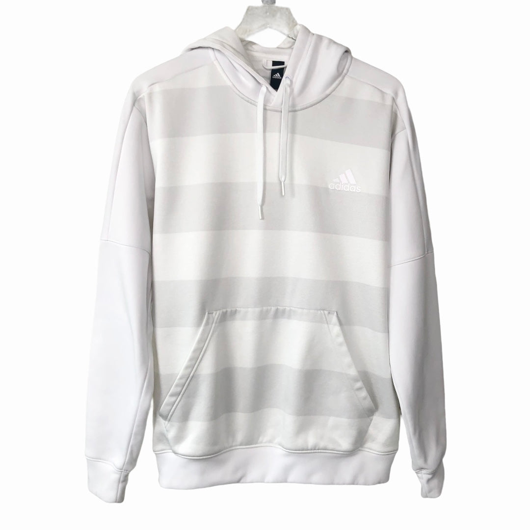 Adidas Climawarm White and Gray Hoodie Size L