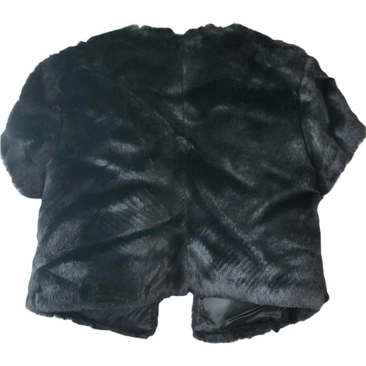 Anne Klein Black Faux Fur Shrug