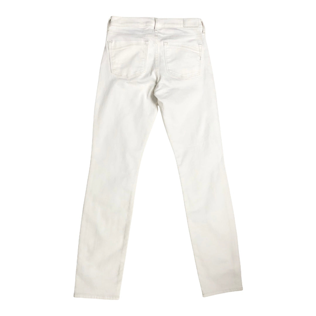 Express Skinny Mid Rise White Jean